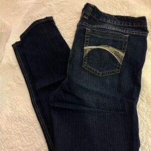 Reign Women's Dark Indigo Skinny Jeans Size 14